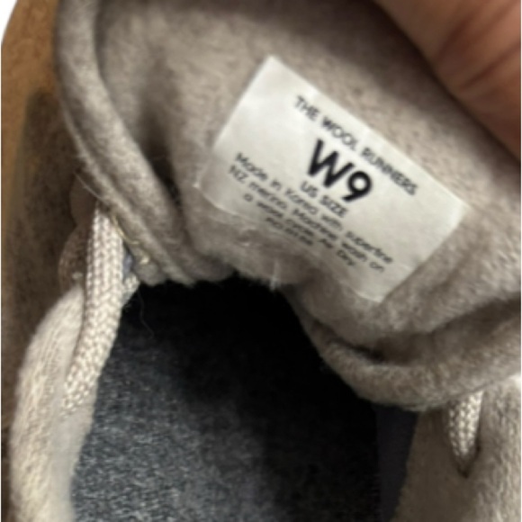 Allbirds Wool Runners Size 9 Women’s Beige Wool Running Shoes Low Top Lace Up - Picture 10 of 15